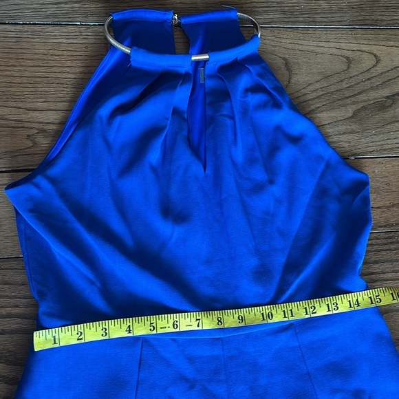 Donna Ricco New York Blue Jumpsuit wide leg  Size 6 - Picture 12 of 12